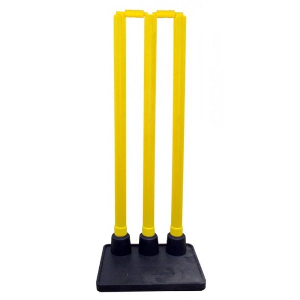 YELLOW PLASTIC RETURN WICKETS (RUBBER SOCKETS)